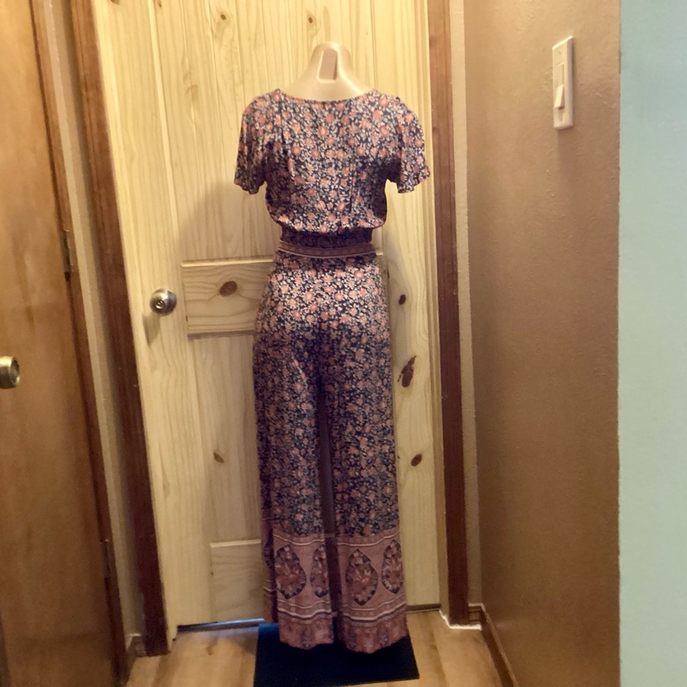 SPELL & the GYPSY Bohemian Summer Crop Top and matching Pant XS cool set L@@K - Picture 9 of 14